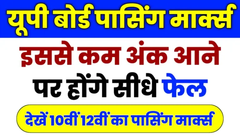 Up Board Passing Marks